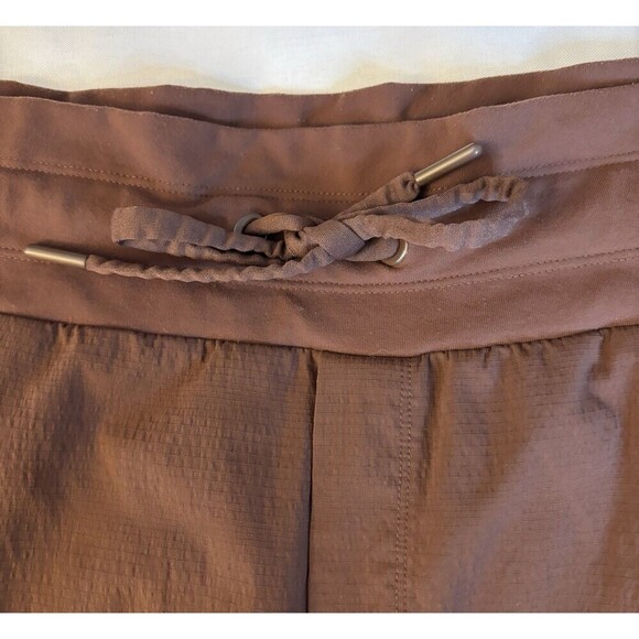 ATHLETA Trekkie Mid Rise Legacy Joggers Women 24 Cognac Brown Hiking Athleisure - Picture 7 of 15